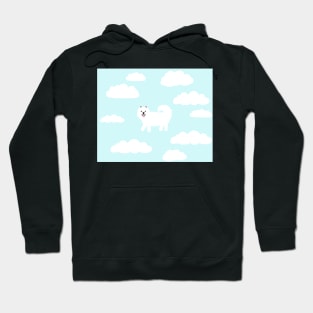 Samoyed in the clouds Hoodie